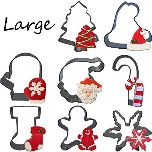Large 8PCS Christmas Cookie Cutter Set - Main Image