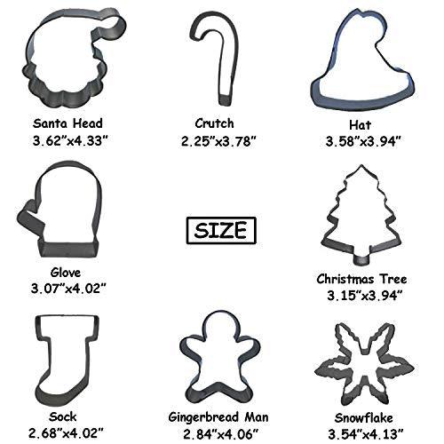 Large 8PCS Christmas Cookie Cutter Set - Decotree.co Online Shop