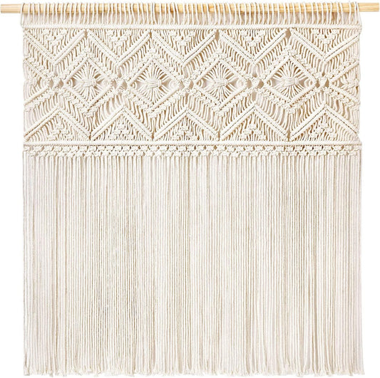 Large Macrame Wall Hanging Boho Decor Tapestry Fringe Wall Art Headboard Woven Home Decoration - Decotree.co Online Shop
