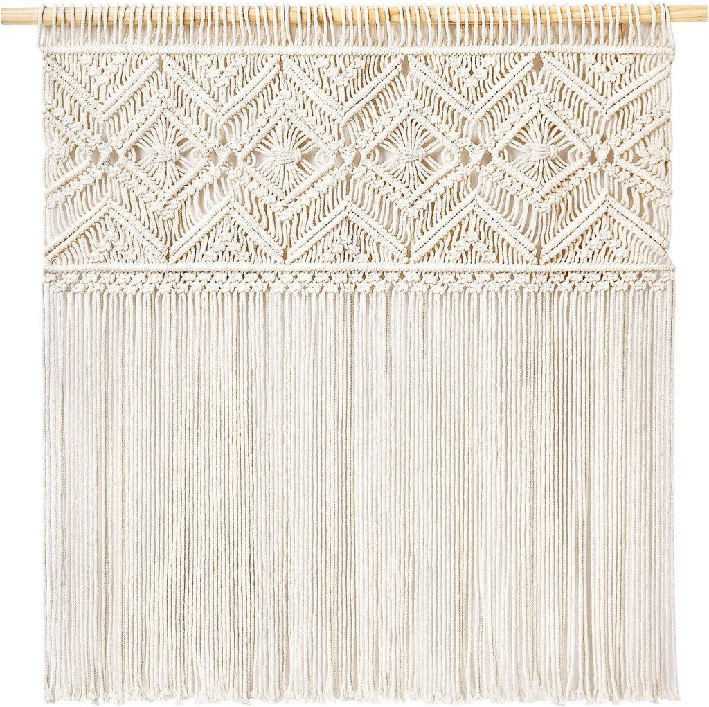 Large Macrame Wall Hanging Boho Decor Tapestry Fringe Wall Art Headboard Woven Home Decoration - Decotree.co Online Shop
