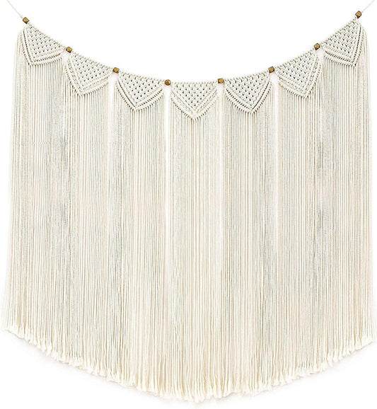 Large Macrame Wall Hanging Boho Tapestry Curtain Fringe - Decotree.co Online Shop