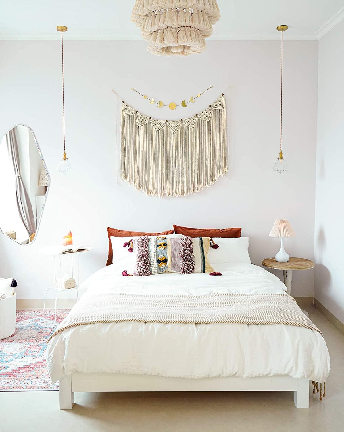Large Macrame Wall Hanging Boho Tapestry Curtain Fringe - Decotree.co Online Shop
