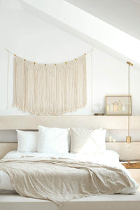 Large Macrame Wall Hanging Boho Tapestry Curtain Fringe - Decotree.co Online Shop