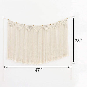 Large Macrame Wall Hanging Boho Tapestry Curtain Fringe - Decotree.co Online Shop