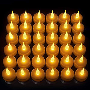 LED Candles [24 Pack] Lasts 2X Longer, Realistic Tea Lights Candles, LED Tealight Candles, Flickering Bright Tealights, Battery Operated Candles, Flameless Candles - Decotree.co Online Shop