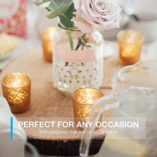 LED Candles [24 Pack] Lasts 2X Longer, Realistic Tea Lights Candles, LED Tealight Candles, Flickering Bright Tealights, Battery Operated Candles, Flameless Candles - Decotree.co Online Shop