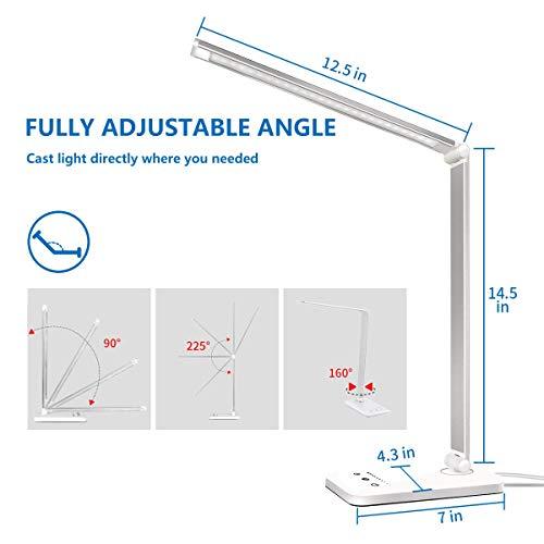 LED Desk Lamp, Eye-Caring Table Lamps, Natural Light Protects Eyes, 5 Modes, 10 Brightness Levels, Touch Control - Decotree.co Online Shop