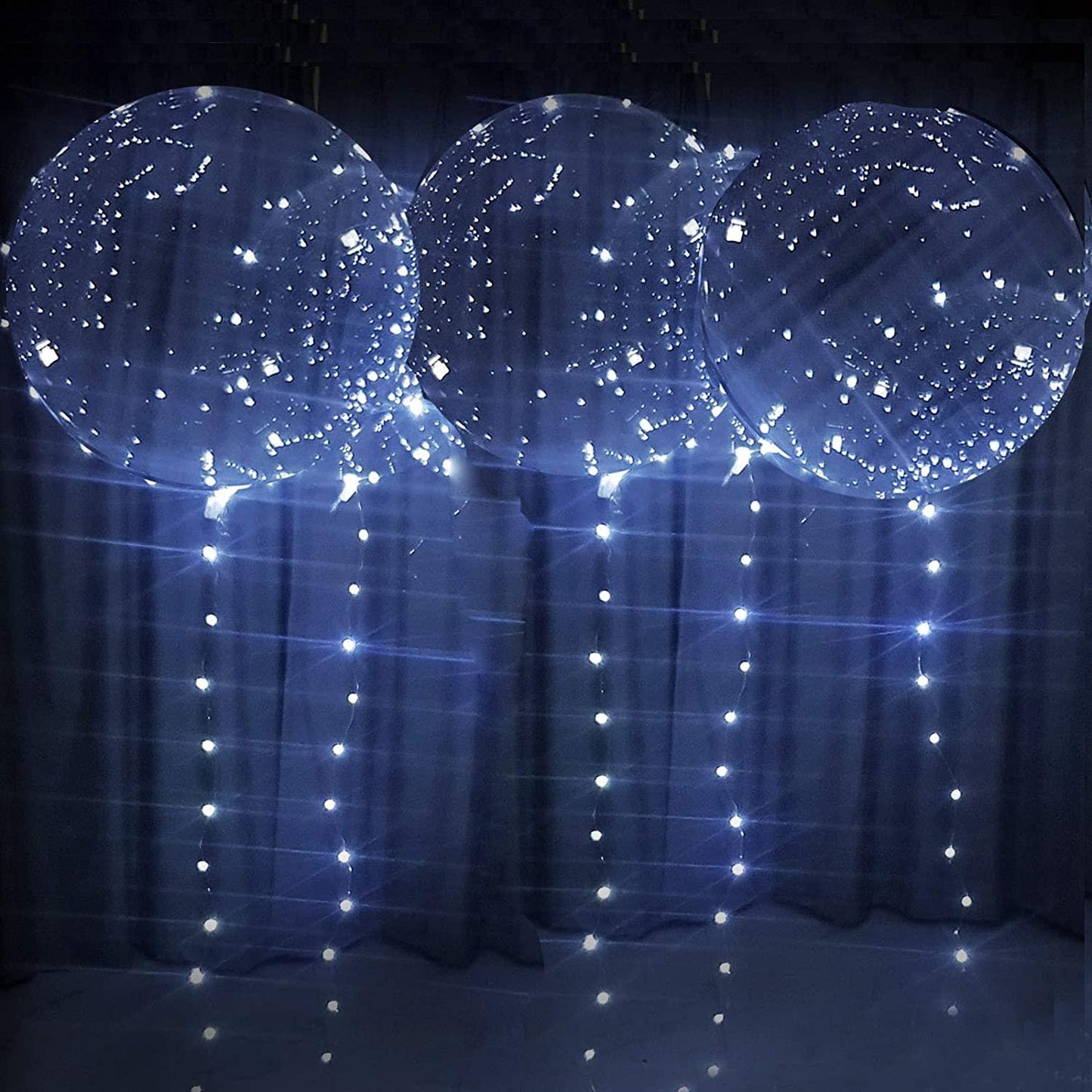 Led Light up Balloons With Batteries Party Balloons Clear Balloons Transparent Balloons for Parties - Decotree.co Online Shop