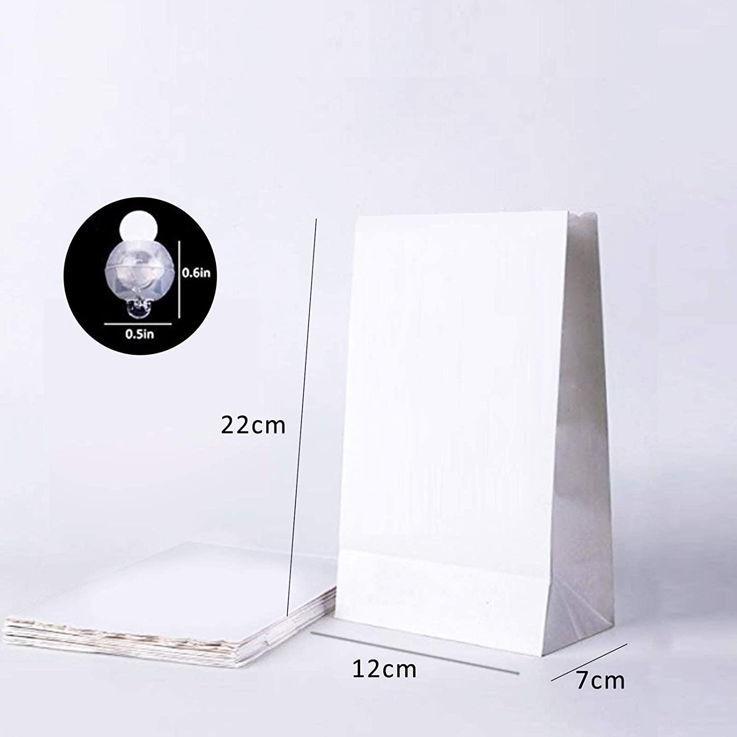 Led Luminaria 50Pcs Light Up Luminaries Warm White Luminary Candle Bags With Lights-For Wedding Aisle, Rustic Wedding Decorations - Decotree.co Online Shop