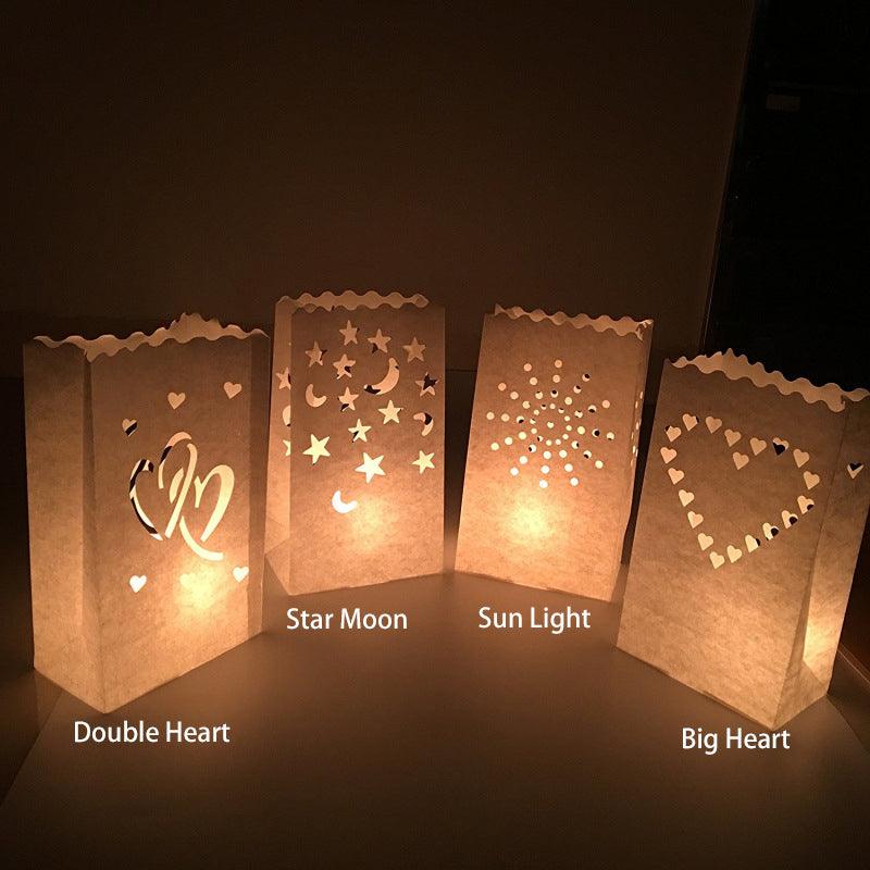 Led Luminaria 50Pcs Light Up Luminaries Warm White Luminary Candle Bags With Lights-For Wedding Aisle, Rustic Wedding Decorations - Decotree.co Online Shop
