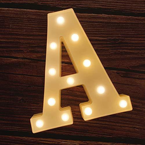 LED Marquee Letter Lights 26 Alphabet Light Up Marquee Number Letters Sign for Wedding Birthday - Decotree.co Online Shop