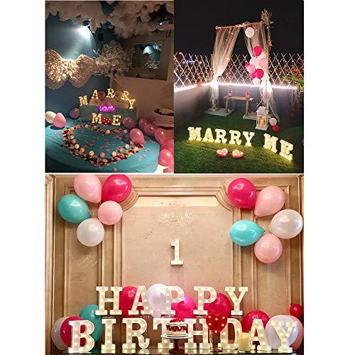 LED Marquee Letter Lights 26 Alphabet Light Up Marquee Number Letters Sign for Wedding Birthday - Decotree.co Online Shop