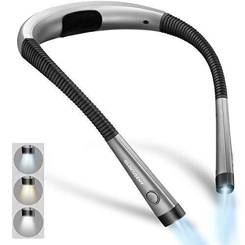 LED Neck Reading Light, Book Light for Reading in Bed, 3 Colors, 6 Brightness Levels - Decotree.co Online Shop