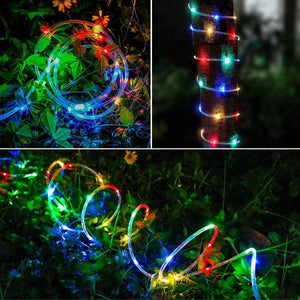 LED Rope Lights Battery Operated String Lights 40FT 120 LEDs 8 Modes Fairy Lights with Remote Timer Outdoor Decoration - Decotree.co Online Shop