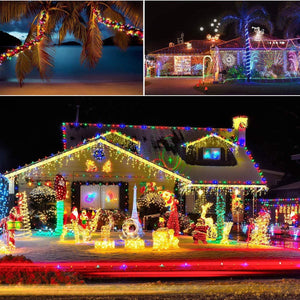 LED Rope Lights Battery Operated String Lights 40FT 120 LEDs 8 Modes Fairy Lights with Remote Timer Outdoor Decoration - Decotree.co Online Shop
