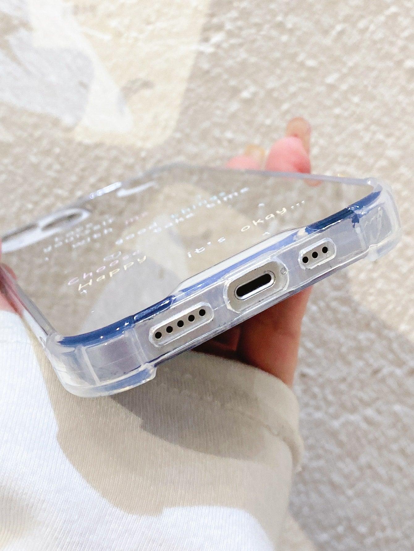 Letter Graphic Mirror Phone Case - Decotree.co Online Shop