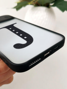 Letter Graphic Phone Case With Slide Camera Cover - Decotree.co Online Shop