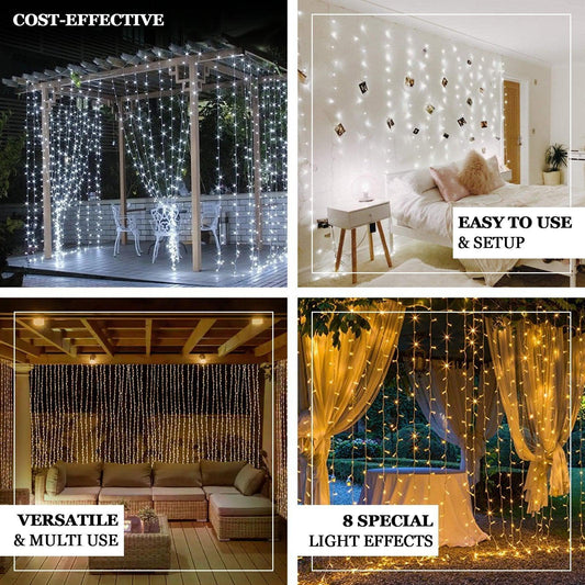 LIGHTING Window Curtain String Lights for Indoor Decorations - Decotree.co Online Shop