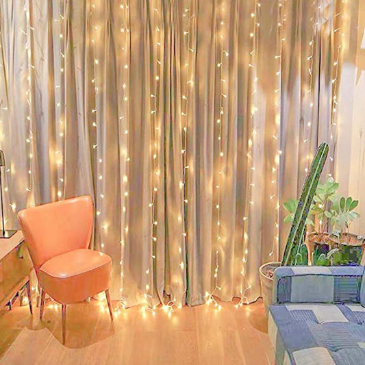 LIGHTING Window Curtain String Lights for Outdoor Decorations - Decotree.co Online Shop