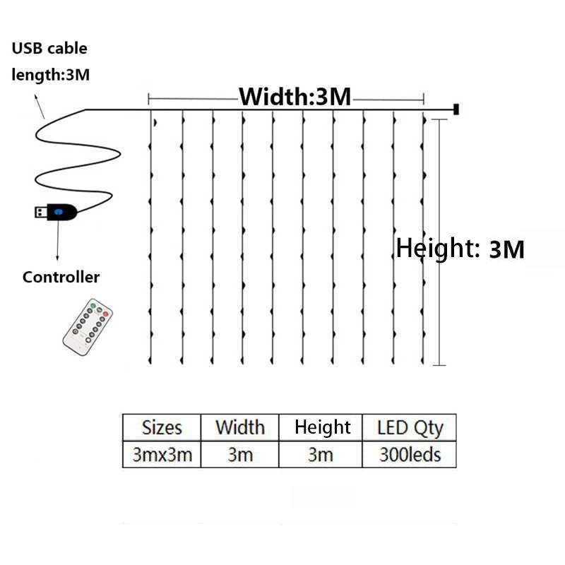LIGHTING Window Curtain String Lights for Outdoor Decorations - Decotree.co Online Shop
