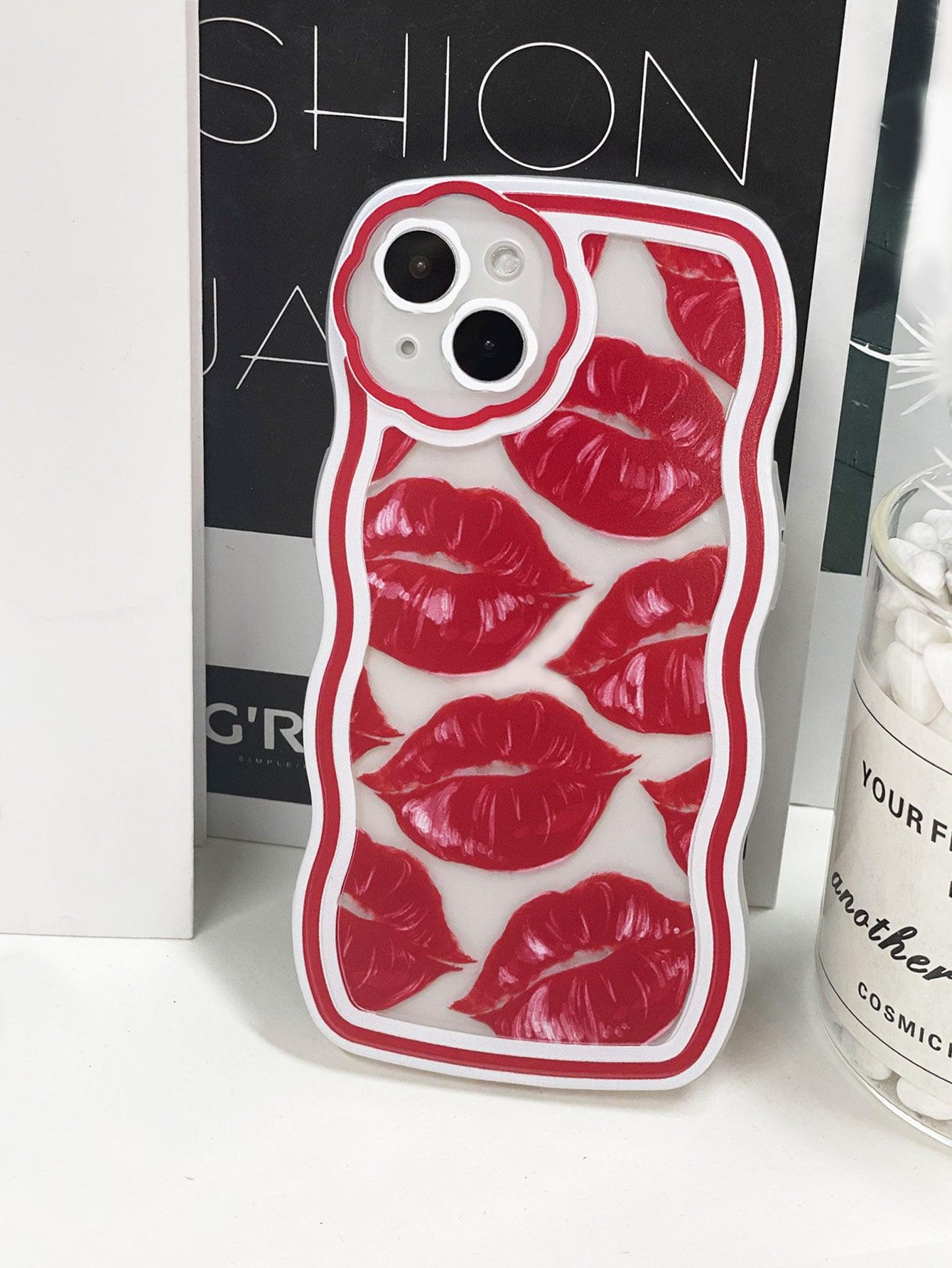 Lip Print Clear Phone Case - Decotree.co Online Shop