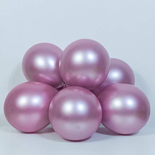 Macaron Pink Balloon Kit 136PCS 18In 12In 5In Macaron Rose Red Metallic Pink Balloon Arch Garland - Decotree.co Online Shop