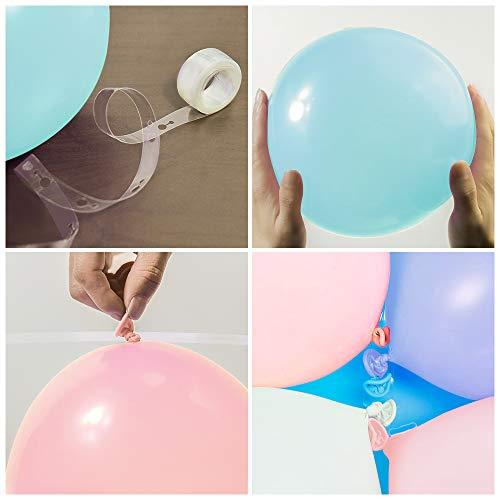 Macaron Pink Balloon Kit 147PCS 18In 12In 5In Macaron Blue Macaron Puple Balloon Arch Garland For Festival Celebration Decoration - Decotree.co Online Shop