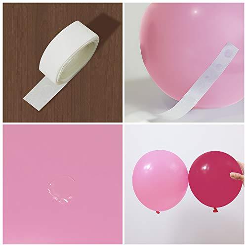 Macaron Rose Red Balloon Kit 144PCS 18In 12In 5In Macaron Pink Rese Red Blue Metallic Rose Gold Balloon Arch Garland - Decotree.co Online Shop