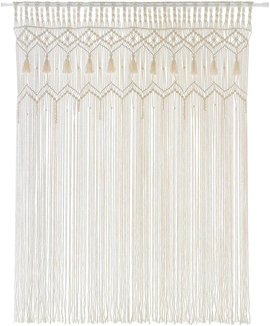 Macrame Curtain Large Boho Woven Wall Hanging Window Curtains - Decotree.co Online Shop