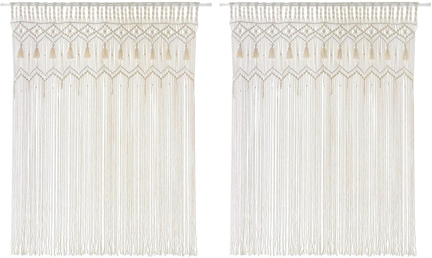 Macrame Curtain Large Boho Woven Wall Hanging Window Curtains - Decotree.co Online Shop
