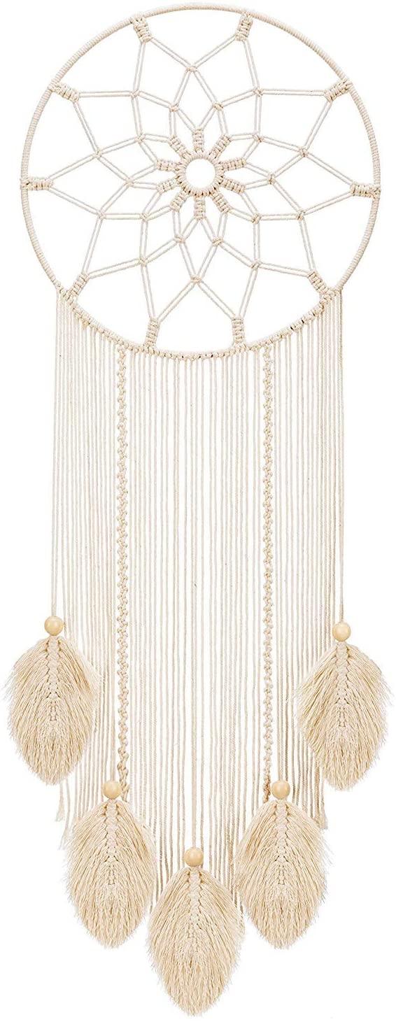 Macrame Dream Catcher Large Boho Wall Hanging Decor Woven Feather Handmade - Decotree.co Online Shop