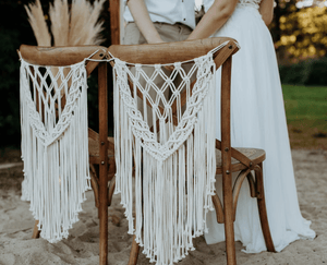2pcs Macrame Chair Hanging Macrame Wedding Decorations| 40 x 65 cm - Decotree.co Online Shop