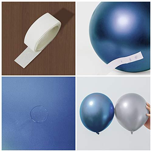 Metallic Blue Balloon Kit 147PCS 18In 12In 5In Metallic Sliver Macaron Blue Pearl Blue Transparent Balloon Arch Garland - Decotree.co Online Shop