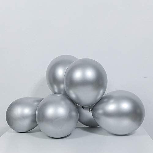 Metallic Blue Balloon Kit 147PCS 18In 12In 5In Metallic Sliver Macaron Blue Pearl Blue Transparent Balloon Arch Garland - Decotree.co Online Shop