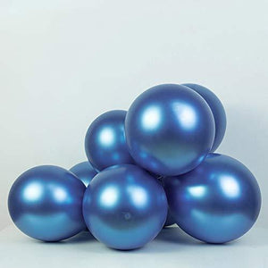 Metallic Blue Balloon Kit 147PCS 18In 12In 5In Metallic Sliver Macaron Blue Pearl Blue Transparent Balloon Arch Garland - Decotree.co Online Shop