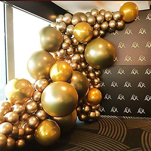 Metallic Gold Balloon Kit 110PCS 18In 12In 5In Gold Balloon Arch Garland For Festival Picnic Family Engagement, Wedding, Birthday Party - Decotree.co Online Shop