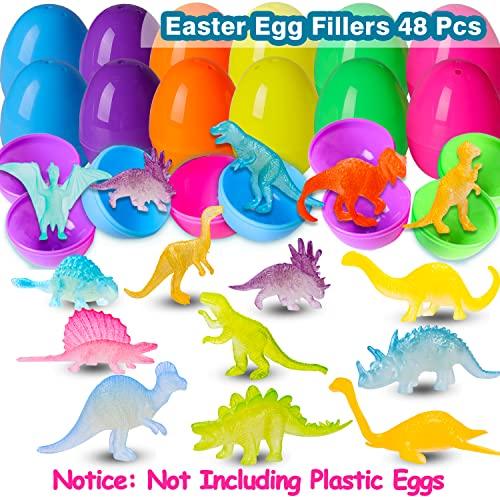 Mini Dinosaurs Toys 48PCS Glow In Dark Dino Figures Dinosaur Party Favors Supplies - Decotree.co Online Shop
