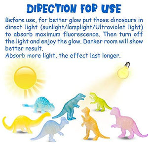 Mini Dinosaurs Toys 48PCS Glow In Dark Dino Figures Dinosaur Party Favors Supplies - Decotree.co Online Shop