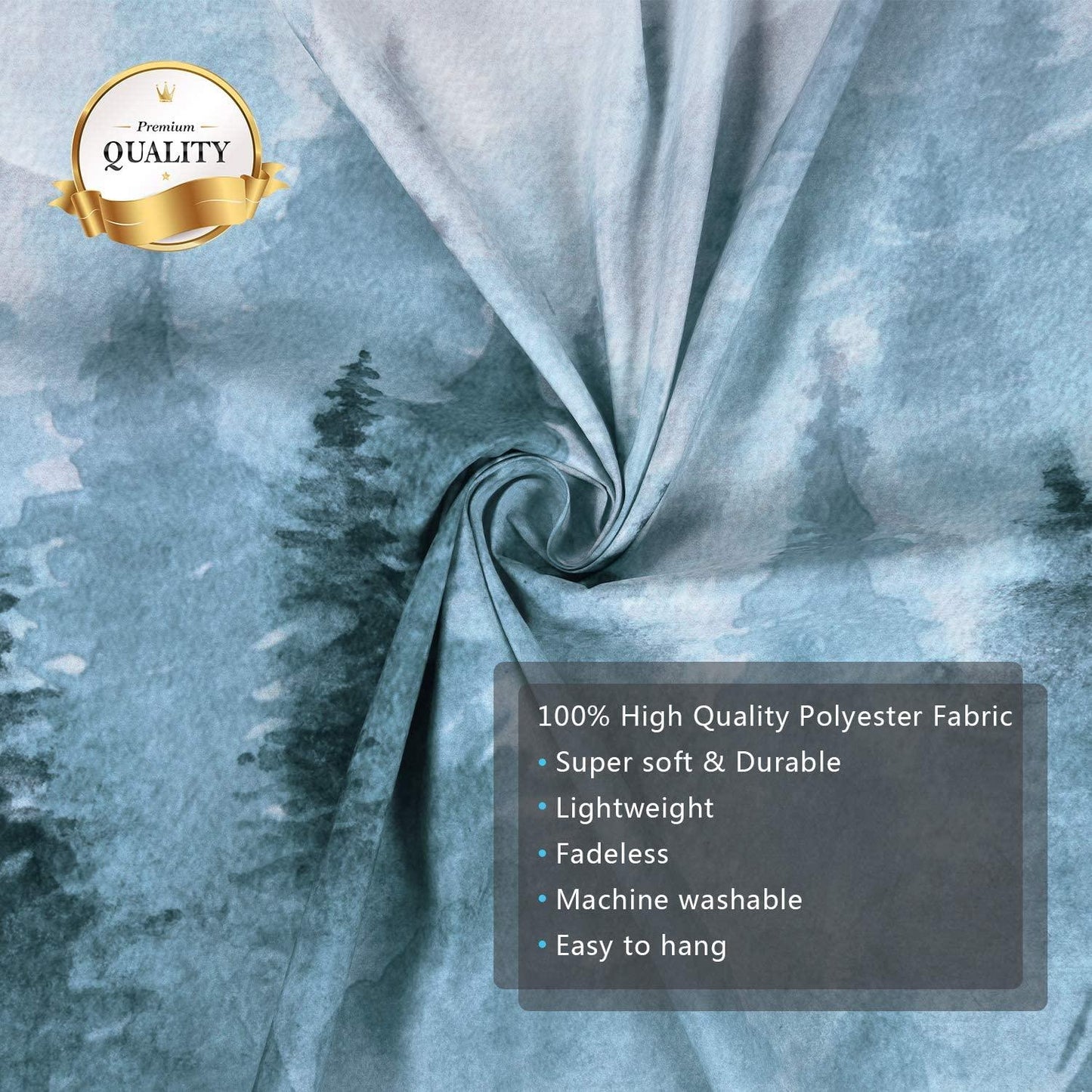 Misty Forest Tapestry Foggy Mountain Tapestry Magical Tree Tapestry Nature Tapestry Woodland Tapestry - Decotree.co Online Shop