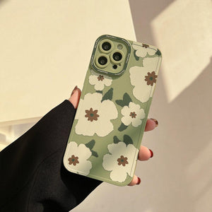 Moss Green Floral iPhone 14 14 Pro Max Case iPhone 13 12 Pro iPhone 13 12 Pro Max Case iPhone 11 pro iPhone 11 Pro Max - Decotree.co Online Shop