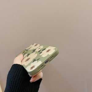 Moss Green Floral iPhone 14 14 Pro Max Case iPhone 13 12 Pro iPhone 13 12 Pro Max Case iPhone 11 pro iPhone 11 Pro Max - Decotree.co Online Shop