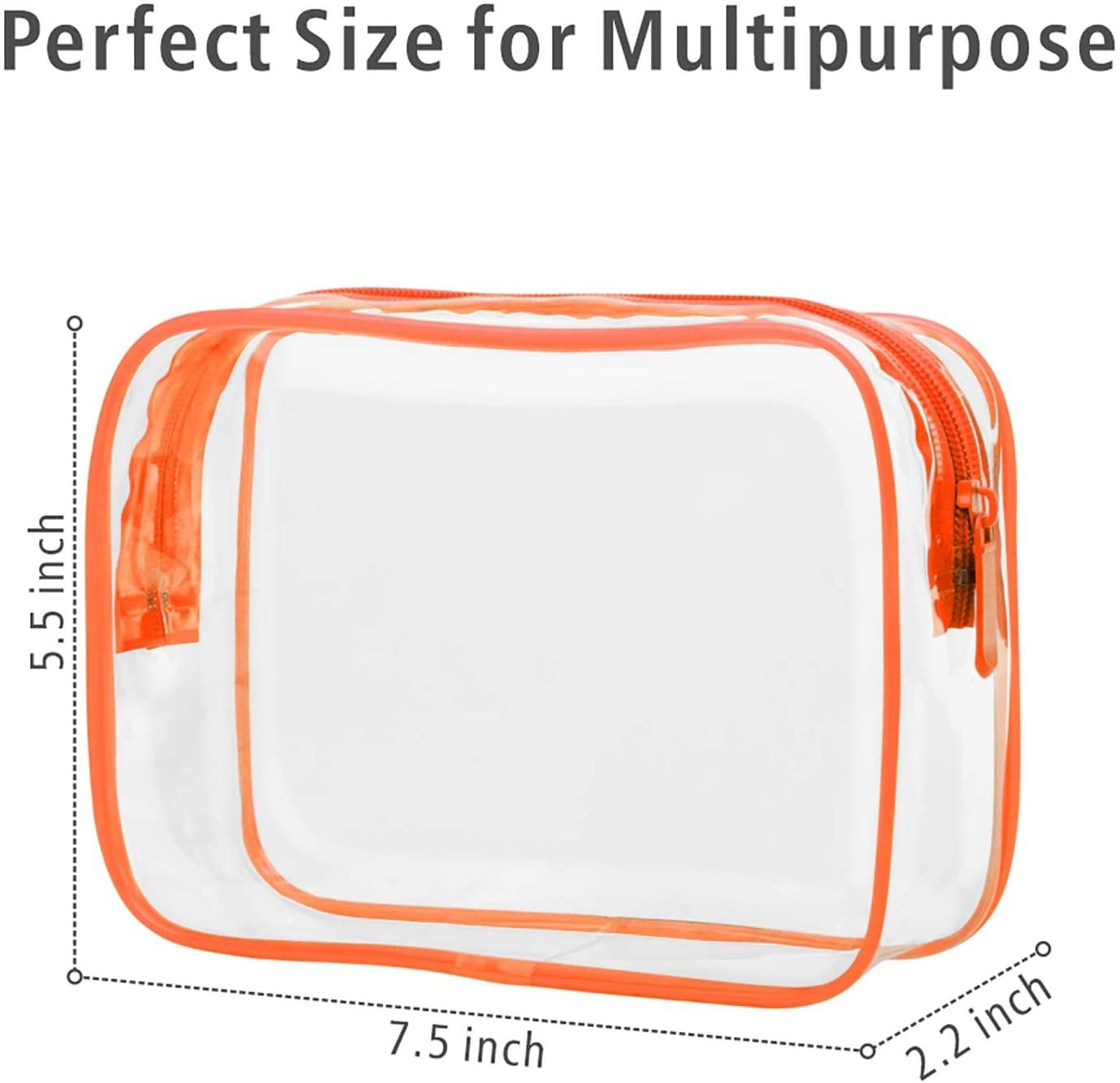 TSA Approved Toiletry Bag, Clear Makeup Bag Waterproof Quart Size Bag, Travel Makeup Cosmetic Bag for Women - Decotree.co Online Shop