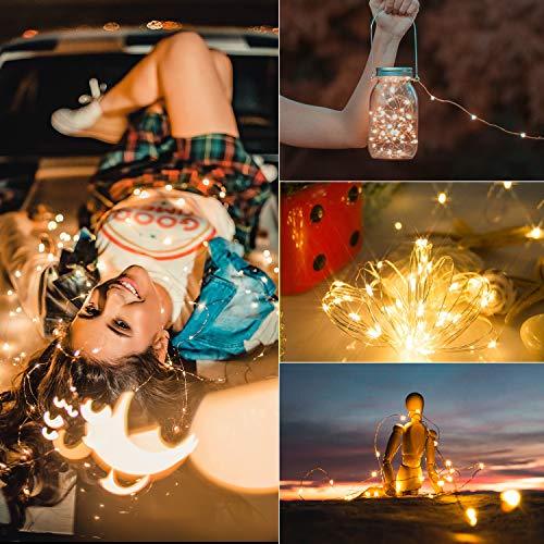 Outdoor Solar String Lights, 2 Pack 33Feet 100 Led Solar Powered Fairy Lights with 8 Modes Waterproof Decoration - Decotree.co Online Shop
