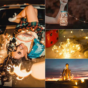 Outdoor Solar String Lights, 2 Pack 33Feet 100 Led Solar Powered Fairy Lights with 8 Modes Waterproof Decoration - Decotree.co Online Shop