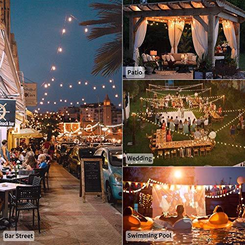 Outdoor String Lights 25 Feet G40 Globe Patio Lights with 27 Edison Glass Bulbs - Decotree.co Online Shop
