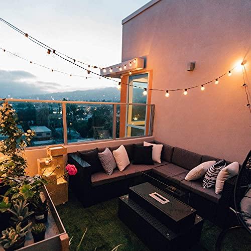 Outdoor String Lights 25 Feet G40 Globe Patio Lights with 27 Edison Glass Bulbs - Decotree.co Online Shop
