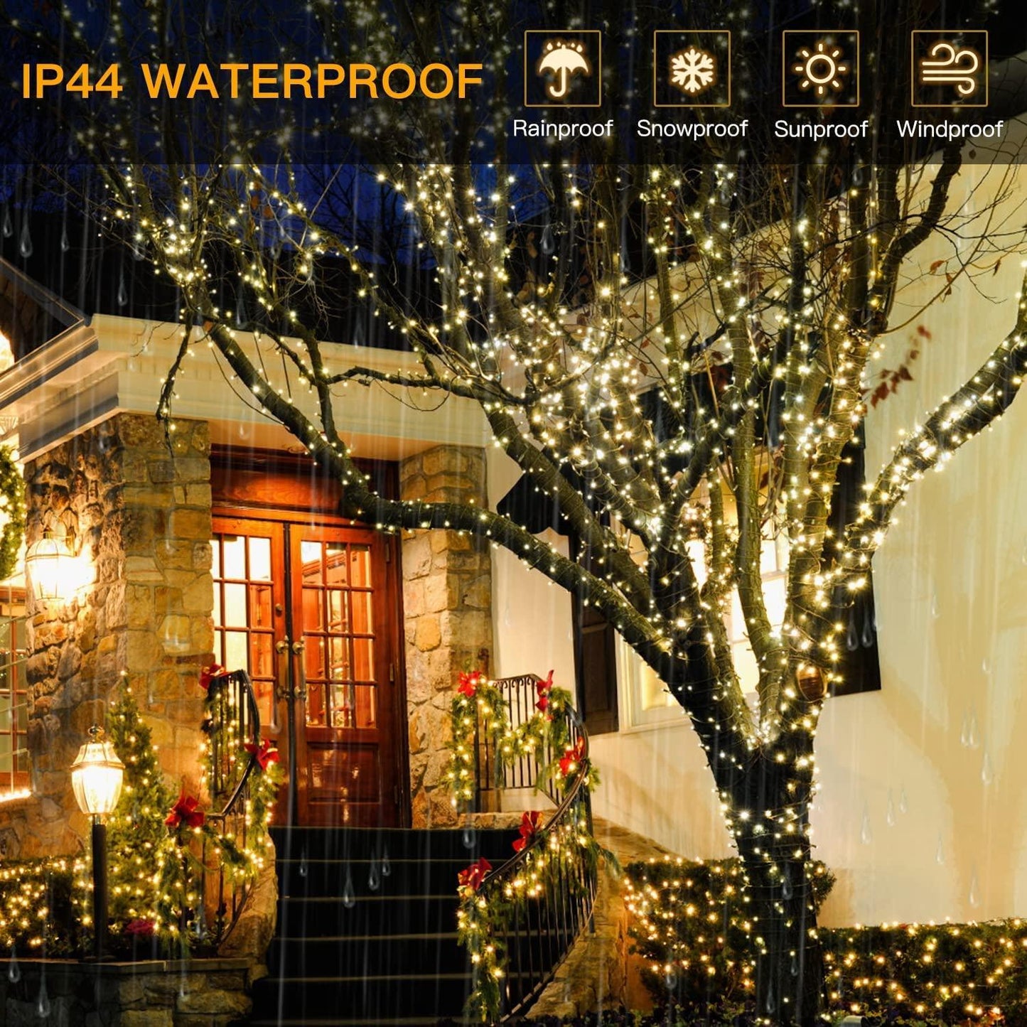 Outdoor String Lights 800LED/330FT Holiday Wedding Party Decorations - Decotree.co Online Shop