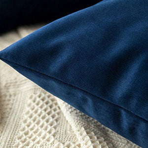 Pack of 2, Velvet Soft Solid Decorative Square Throw Pillow Covers Set Cushion Case for Sofa, Bedroom, Car - Decotree.co Online Shop