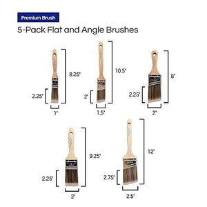 Paint Brushes - 5 Ea - Paint Brush Set - Decotree.co Online Shop