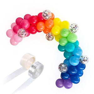 Party Balloons 12 inch Assorted Color Balloons 110 Pack Rainbow Balloons Latex Balloon With Confetti Balloons For Birthday Party Decor - Decotree.co Online Shop